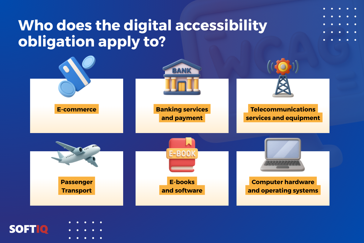 Who does the digital accessibility obligation apply to